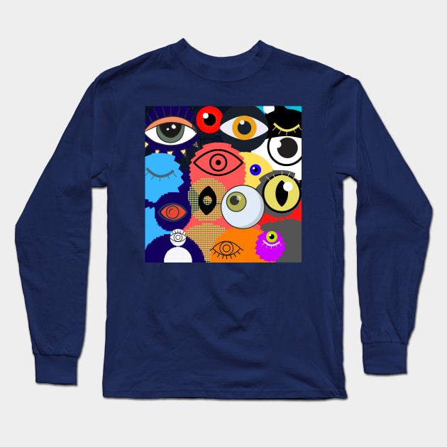 Eye Spy Long Sleeve T-Shirt by MinnieWilks